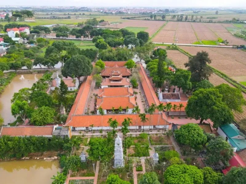 Pagode But Thap : vue panoramique d'en haut