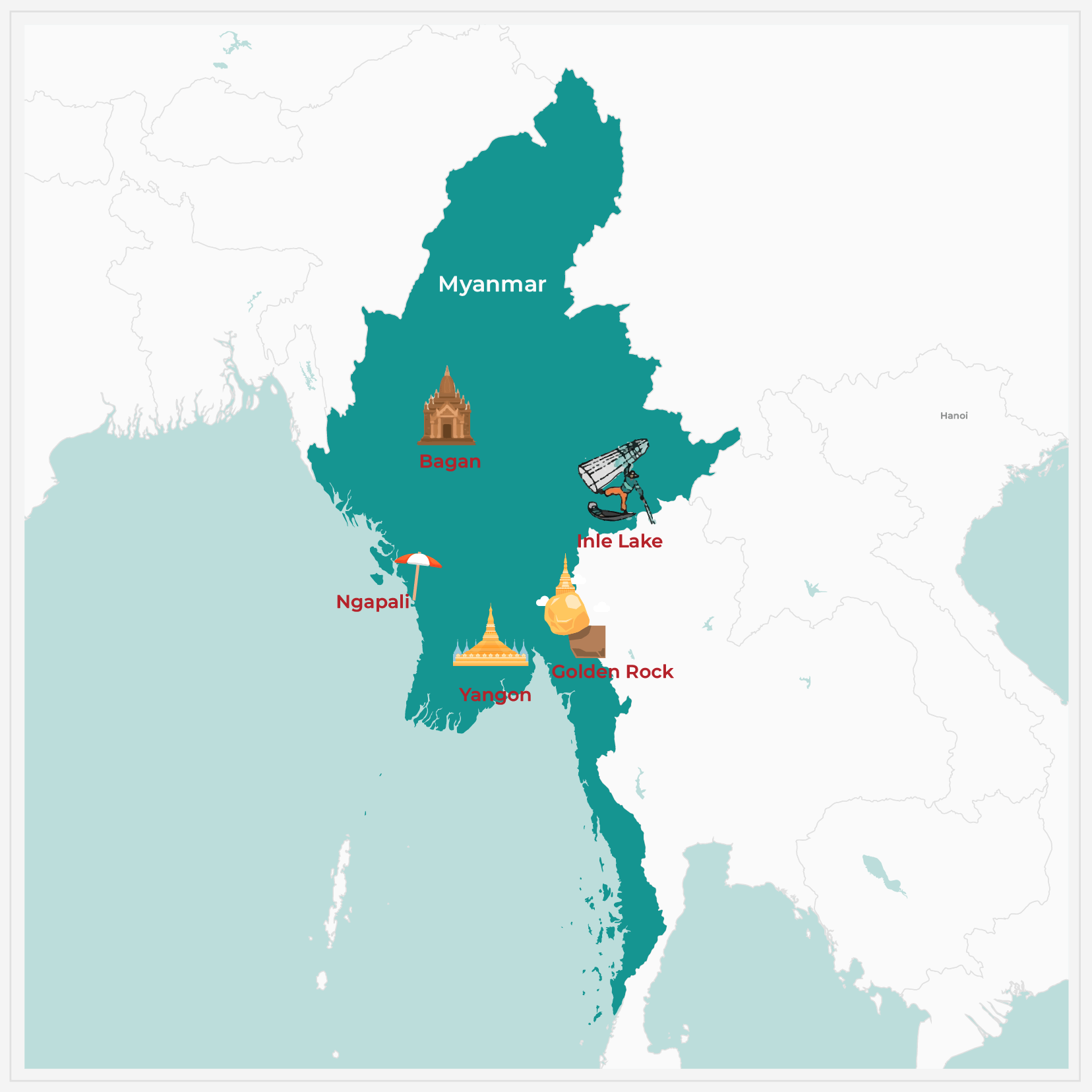 Birmanie (Myanmar) maps
