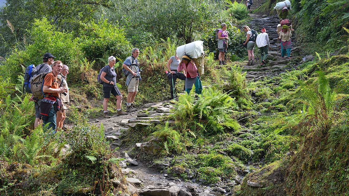 Marche au travers des villages Gurung-1