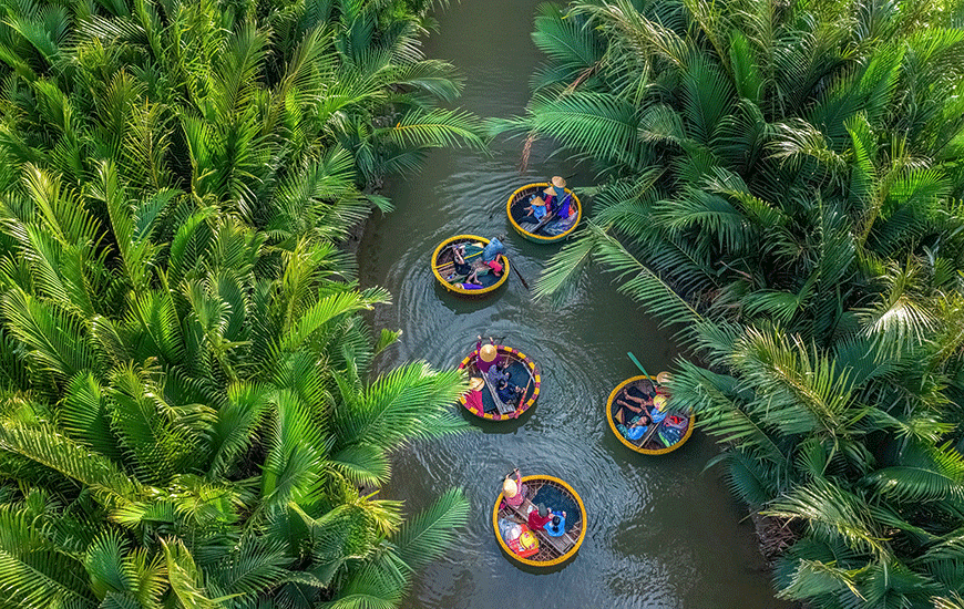 Forêt de cocotiers Cẩm Thanh (Hội An) – Aventure aquatique – Asia Novo Tours