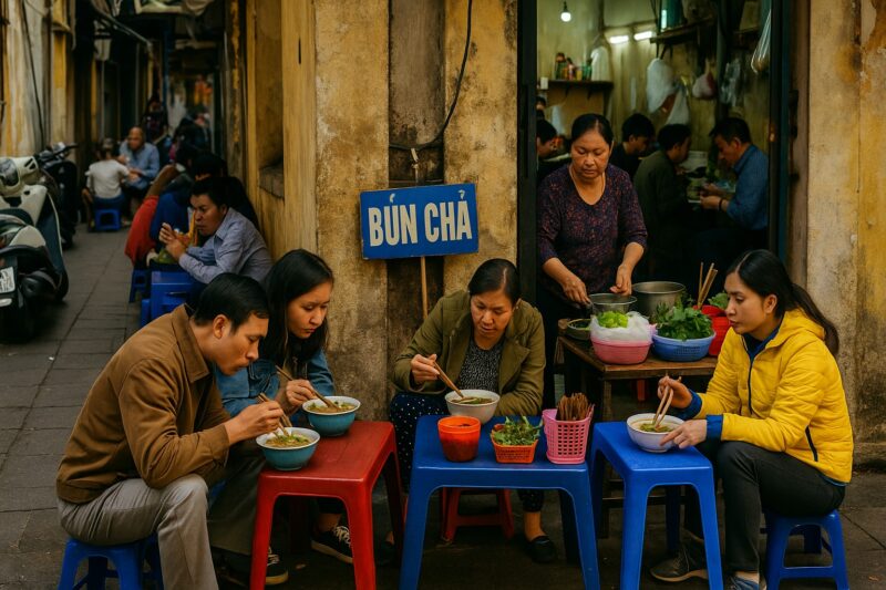 Découverte de la gastronomie de rue à Hanoï