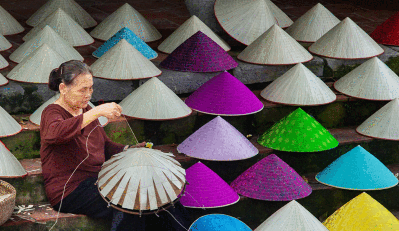 chapeaux coniques - nón lá vietnam