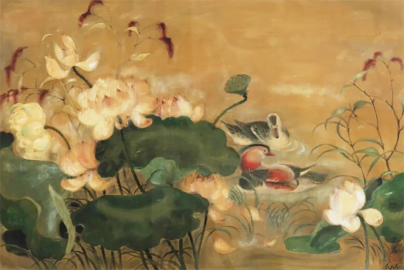souvenirs du vietnam - peintures sur soie