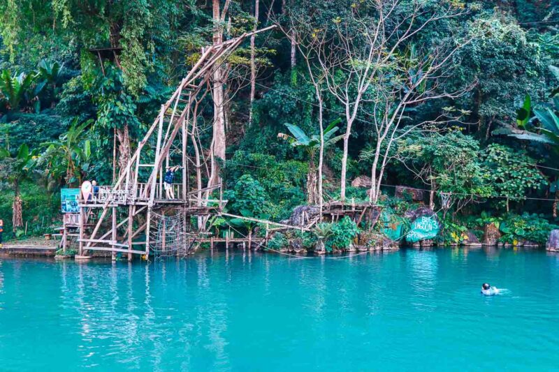 blue lagoon vang vieng