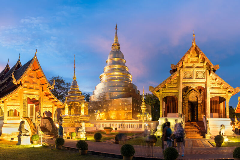 Temple Wat Phra Singh (Chiang Mai) – Doré majestueux – Asia Novo Tours