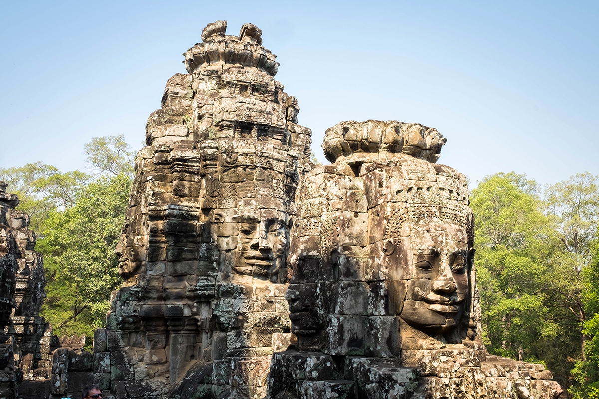 Temple Bayon au Cambodge