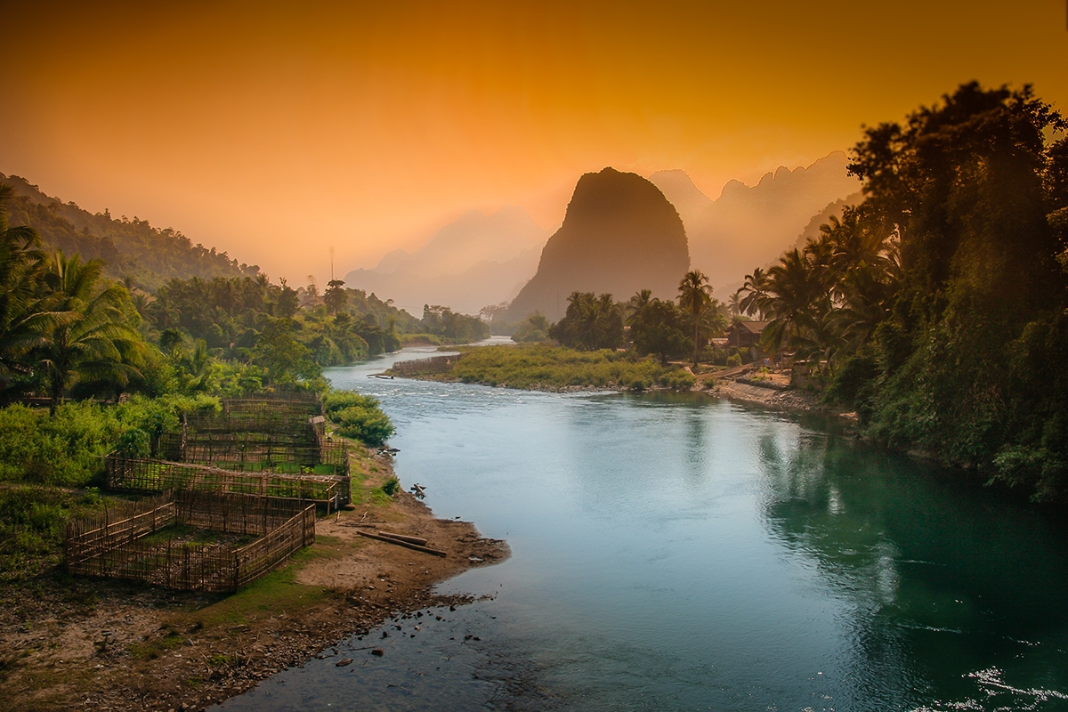 Riviere Nam Song, Vang Vieng
