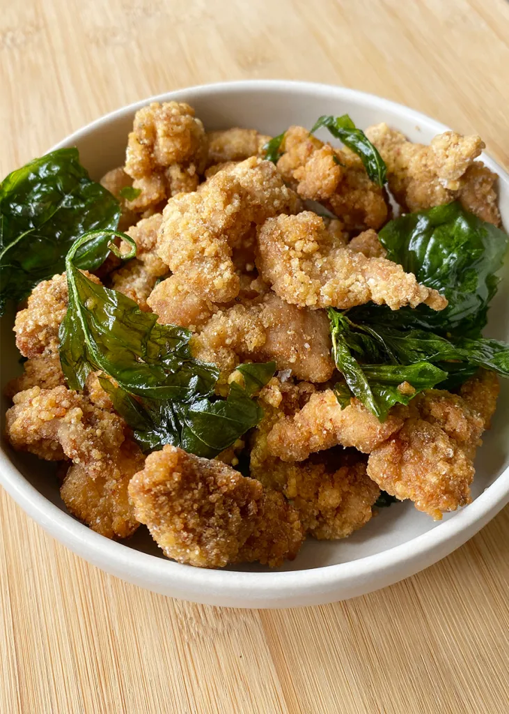 Yan Su Ji croustillant et savoureux (poulet popcorn taïwanais)