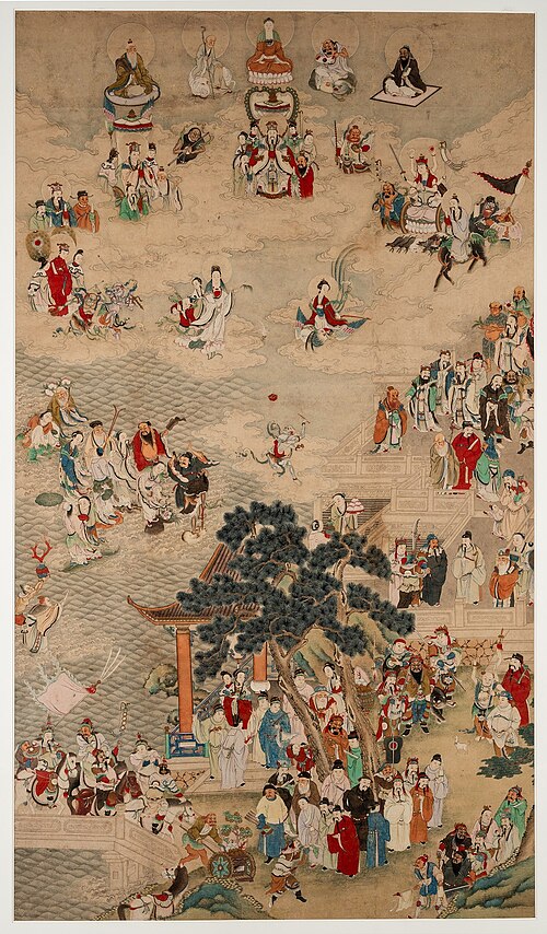 Religion en Chine : peintures des divinités chinoises de la dynastie Qing