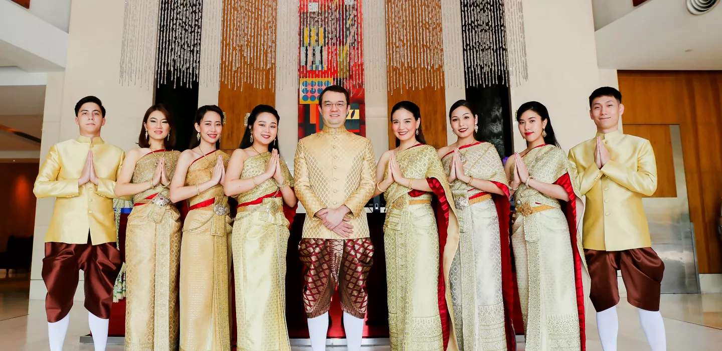 Vêtements traditionnels thaïlandais dans la vie quotidienne