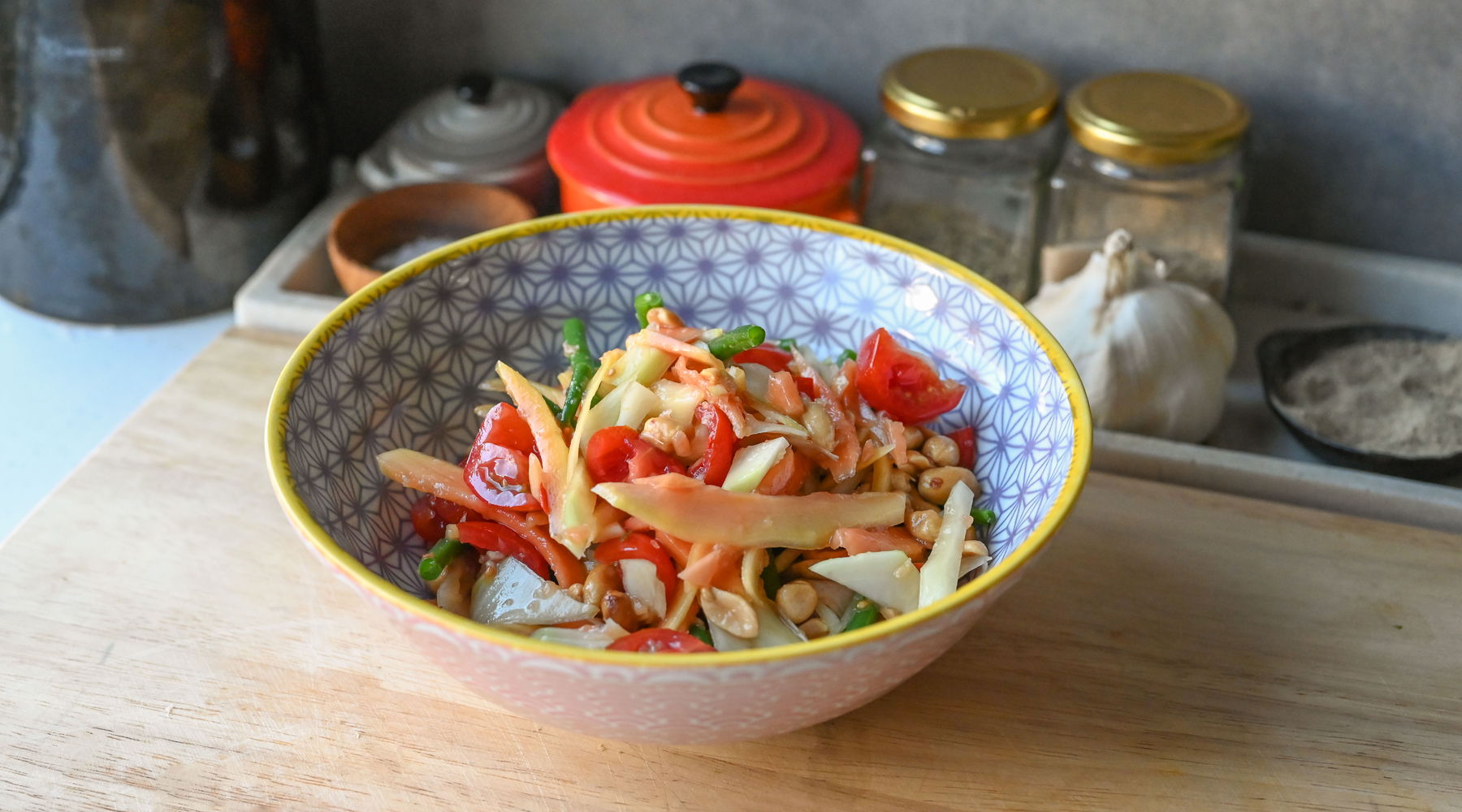 Salade thaïlandaise de papaye verte (Som Tam)