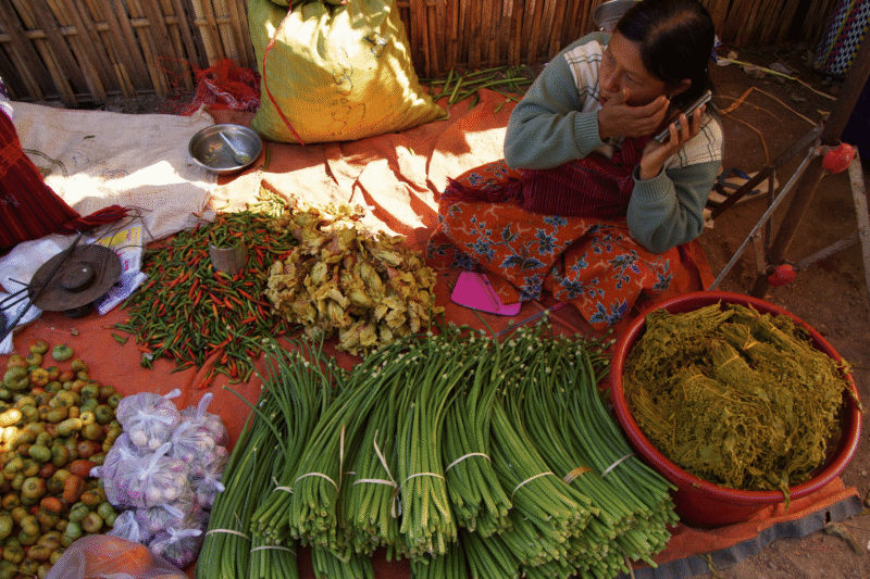 Marché local des Shan - Voyage en Birmanie en 15 jours - Asia Novo Tours
