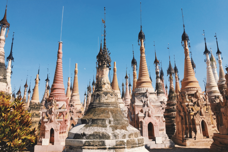 Complexe de pagodes de Kakku - voyage nature en Birmanie, trek et aventure en Birmanie - Asia Novo Tours